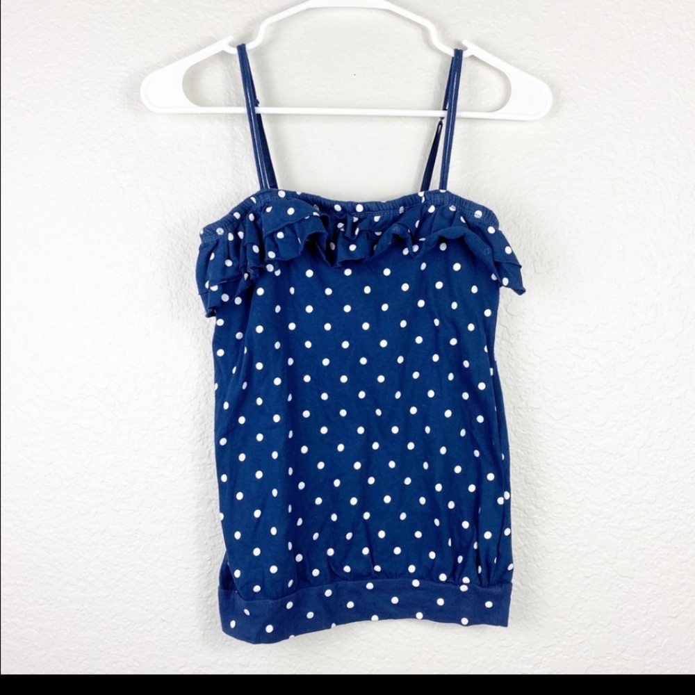 🌻 Aeropostale | Ruffle Top Polka Dot